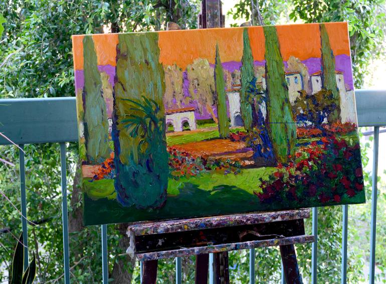 Original Impressionism Landscape Painting by Suren Nersisyan