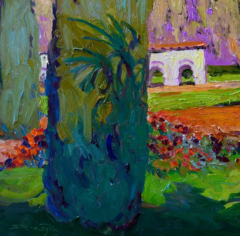 Original Impressionism Landscape Painting by Suren Nersisyan