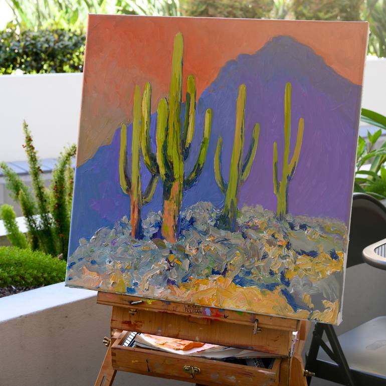 Original Modernism Landscape Painting by Suren Nersisyan