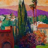 Evening and Cypress Trees by Suren Nersisyan