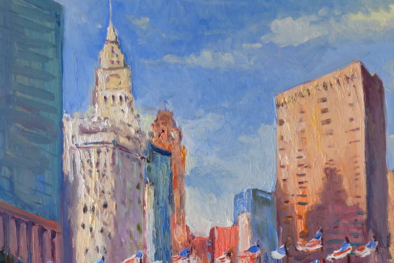 Original Impressionism Cities Painting by Suren Nersisyan