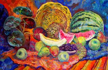 Print of Impressionism Still Life Paintings by Suren Nersisyan