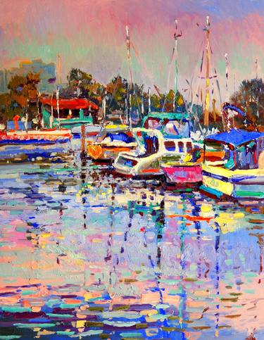 Print of Expressionism Boat Paintings by Suren Nersisyan