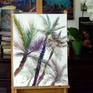 The painting is on cold press 140 lb watercolor paper.