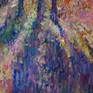 The artwokr is on gallery wrapped canvas, varnished, wired and ready to hang!