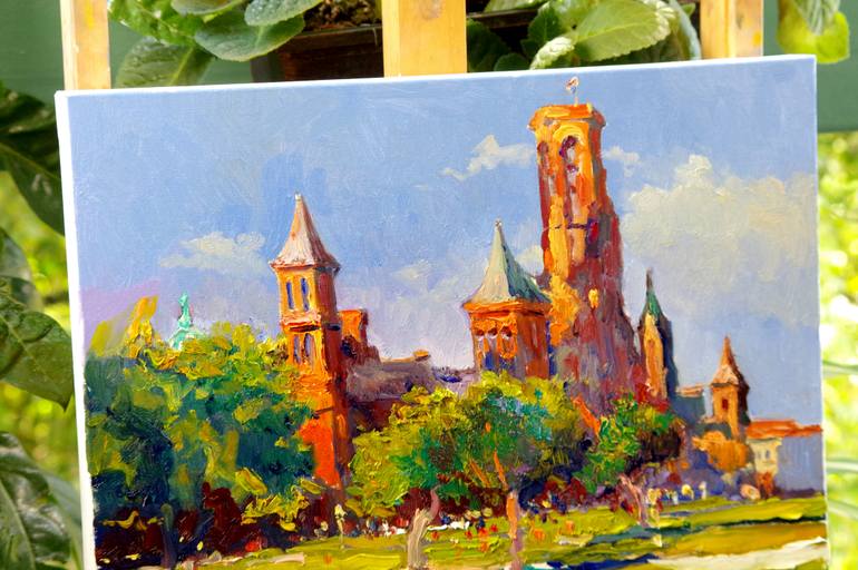 Original Expressionism Cities Painting by Suren Nersisyan