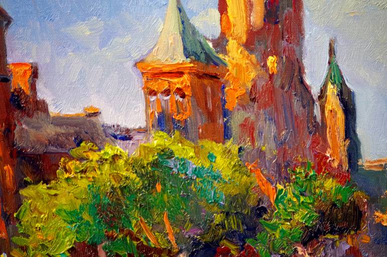 Original Expressionism Cities Painting by Suren Nersisyan