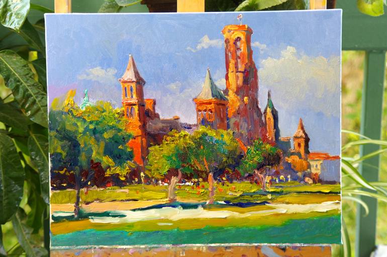 Original Expressionism Cities Painting by Suren Nersisyan