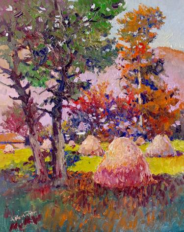 Haystacks, Summer Landscape thumb