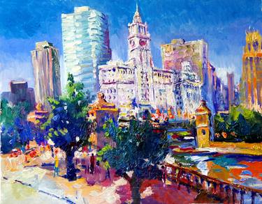 Original Fine Art Cities Paintings by Suren Nersisyan