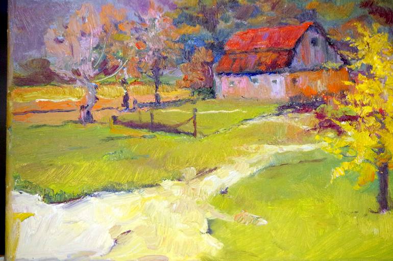 Original Impressionism Landscape Painting by Suren Nersisyan