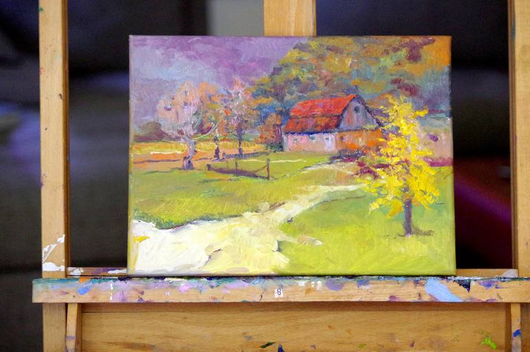 Original Impressionism Landscape Painting by Suren Nersisyan