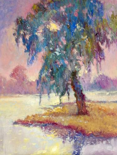 Print of Impressionism Tree Paintings by Suren Nersisyan