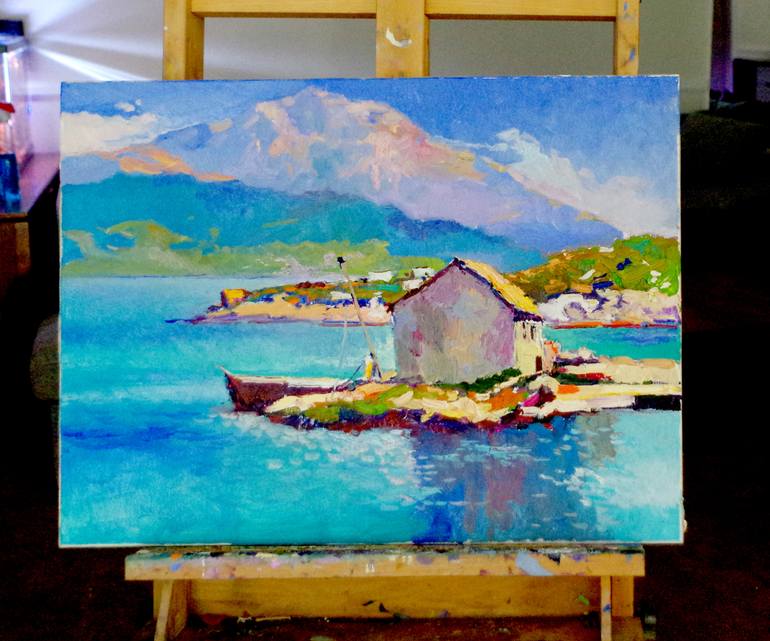 Original Expressionism Landscape Painting by Suren Nersisyan