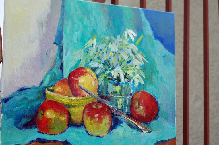 Original Expressionism Still Life Painting by Suren Nersisyan