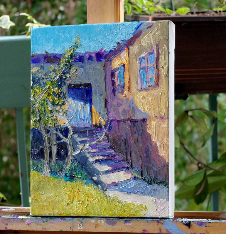 Original Expressionism Architecture Painting by Suren Nersisyan