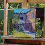 The artwork is on Oil primed belgian linen, painted wiht thick texture.