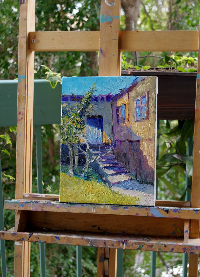 Original Expressionism Architecture Painting by Suren Nersisyan