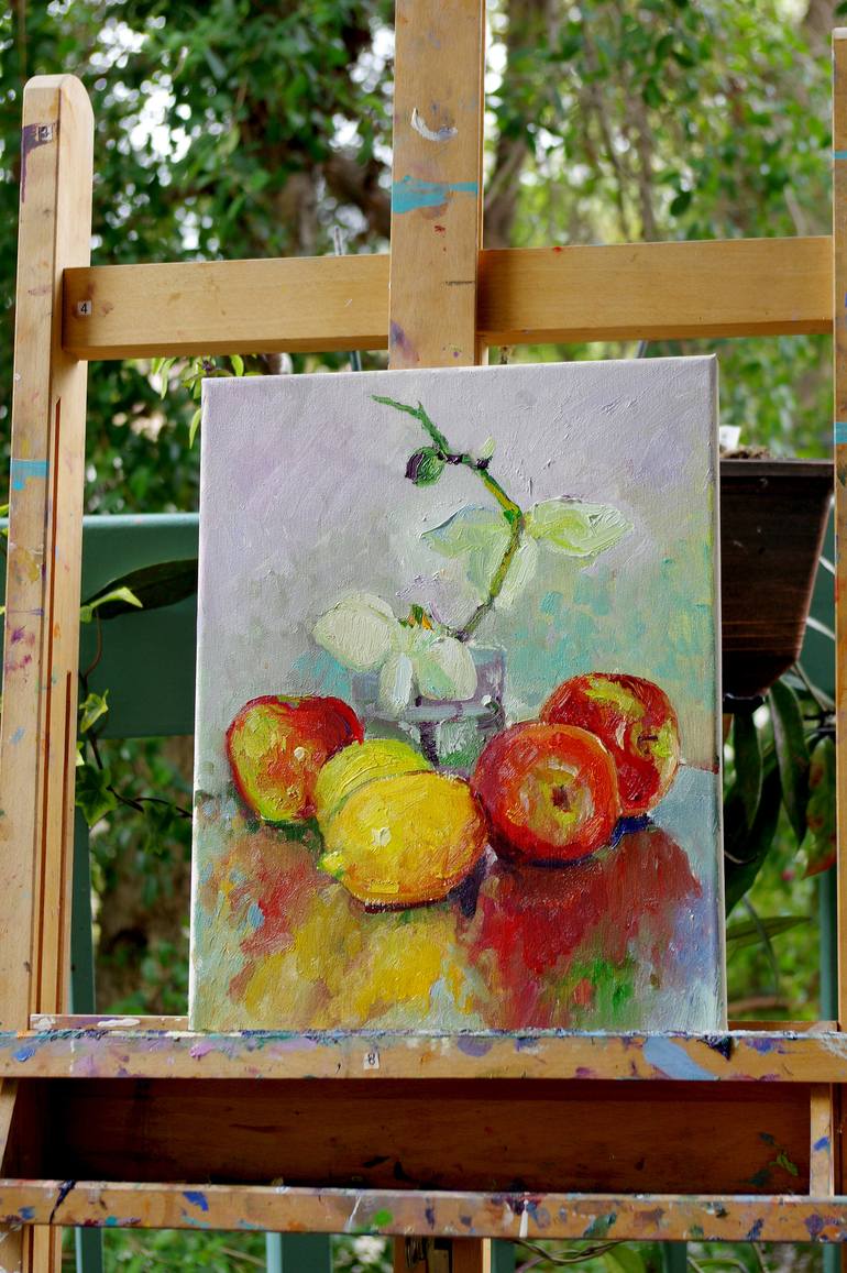 Original Impressionism Still Life Painting by Suren Nersisyan