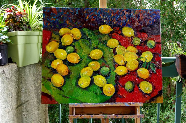 Original Expressionism Still Life Painting by Suren Nersisyan