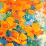 I painted this work in the mountains in California when local beautiful, orange poppies are in blossom!
The artwork is on gallery wrapped canvas.
If you have more questions, please feel free to ask!
best,
Suren