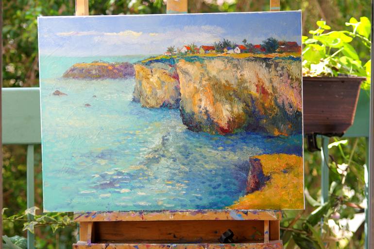 Original Expressionism Seascape Painting by Suren Nersisyan