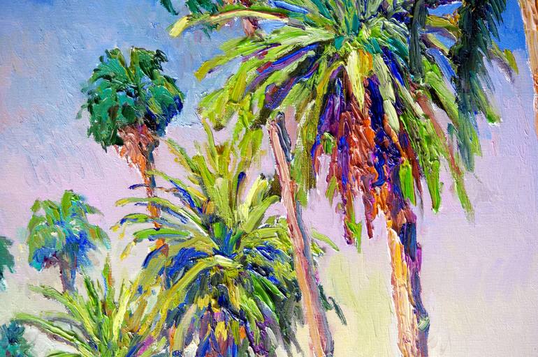 Original Impressionism Beach Painting by Suren Nersisyan