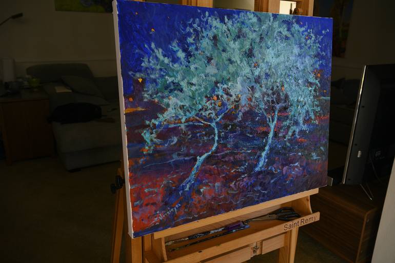 Original Expressionism Tree Painting by Suren Nersisyan