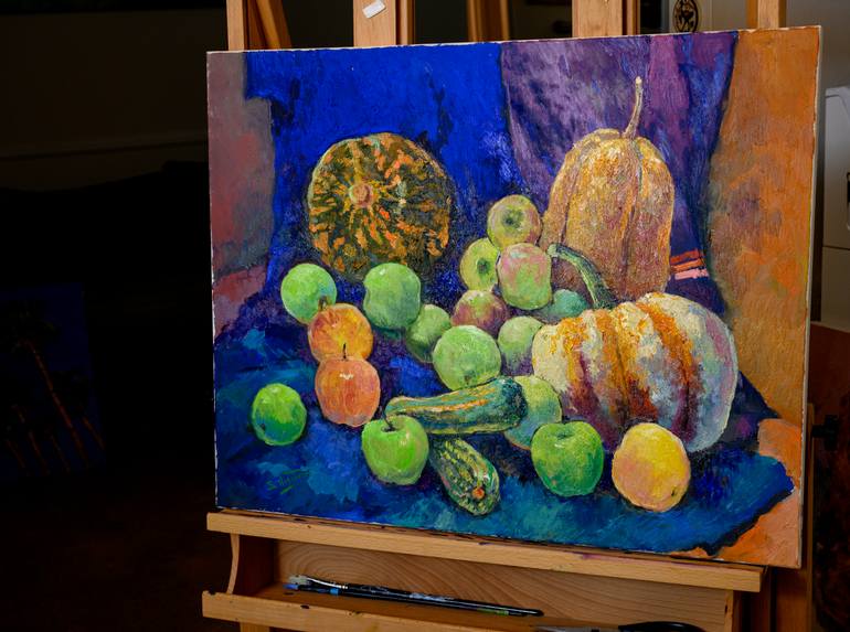 Original Expressionism Still Life Painting by Suren Nersisyan