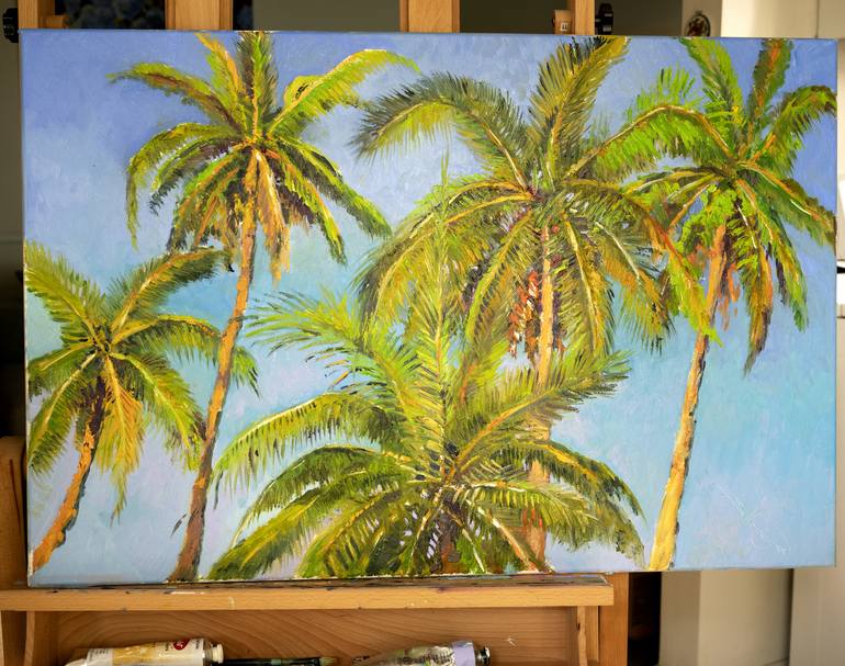 Original Impressionism Beach Painting by Suren Nersisyan