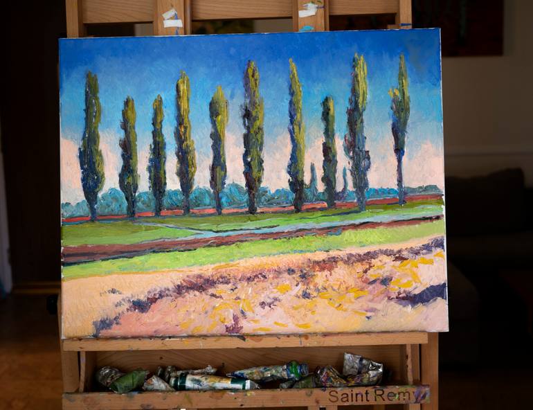 Original Impressionism Landscape Painting by Suren Nersisyan