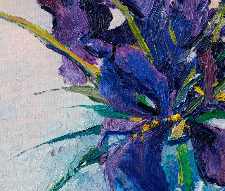 Original Expressionism Floral Painting by Suren Nersisyan