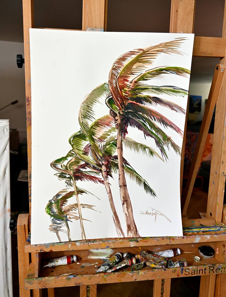 Original Modern Tree Painting by Suren Nersisyan