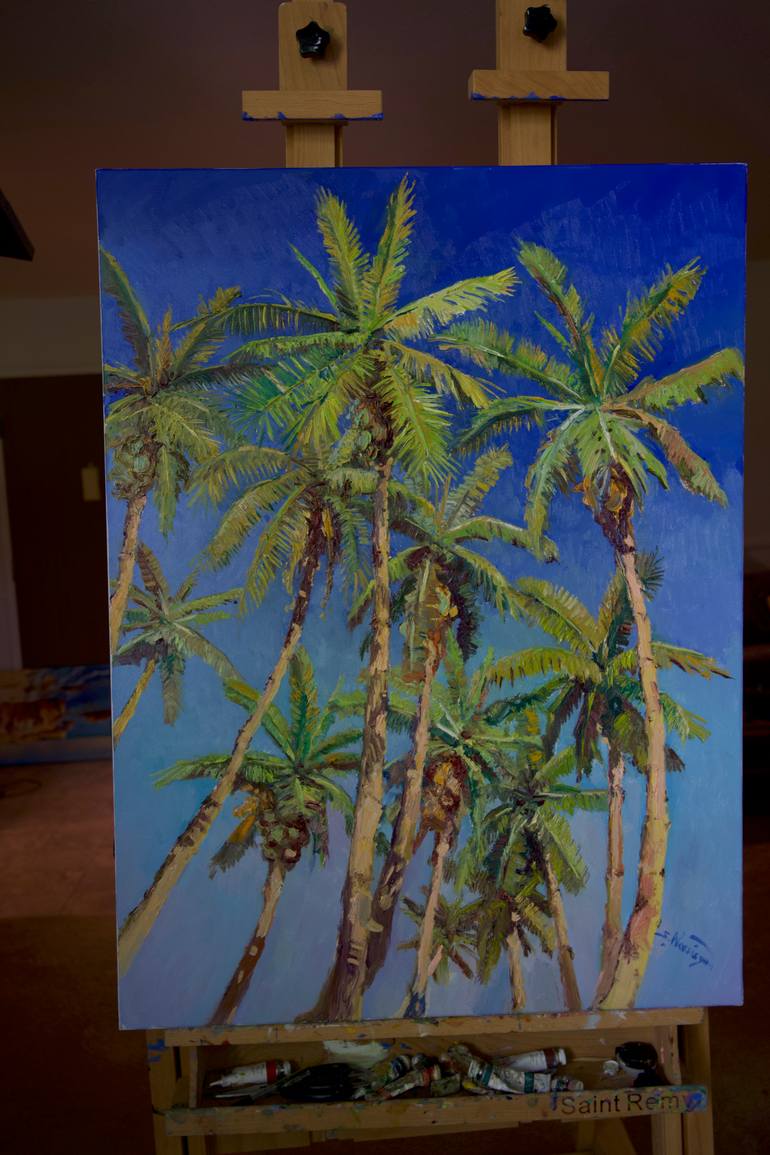 Original Impressionism Landscape Painting by Suren Nersisyan