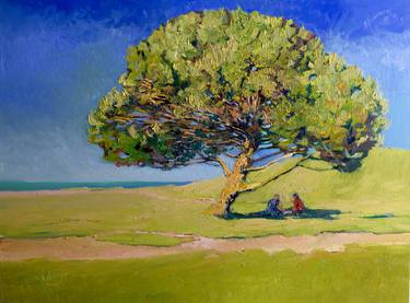 Print of Impressionism Tree Paintings by Suren Nersisyan