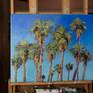 The artwork is on gallery-wrapped, oil-primed linen. Sides are painted white, it has aa wire and can be displayed even with no frame.
 Inspired by beautiful palm trees in California around me, this artwork is one of my palm tree series.
If you have more questions, please feel free to ask.
best,
Suren