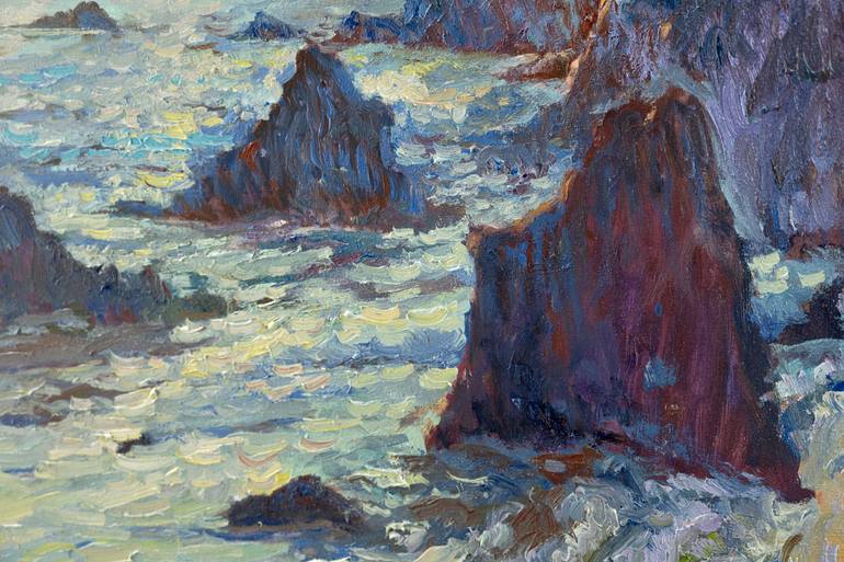 Original Expressionism Seascape Painting by Suren Nersisyan