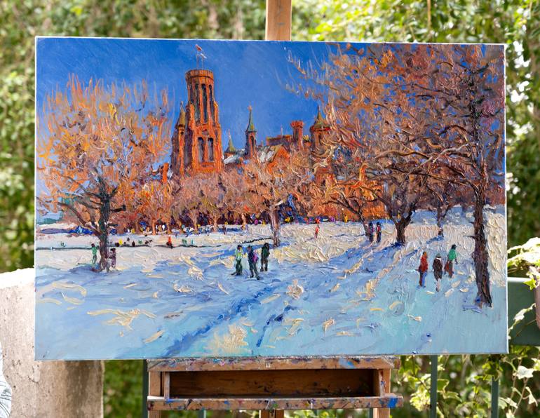 Original Expressionism Cities Painting by Suren Nersisyan