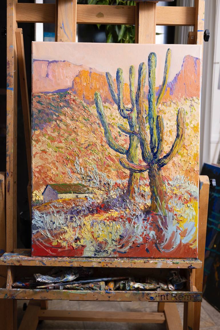 Original Expressionism Landscape Painting by Suren Nersisyan