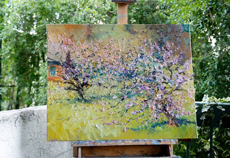 Original Impressionism Landscape Painting by Suren Nersisyan