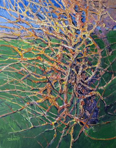 Print of Expressionism Tree Paintings by Suren Nersisyan