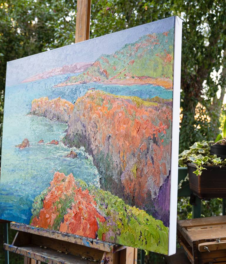 Original Expressionism Seascape Painting by Suren Nersisyan