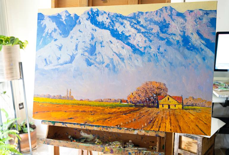 Original Impressionism Landscape Painting by Suren Nersisyan
