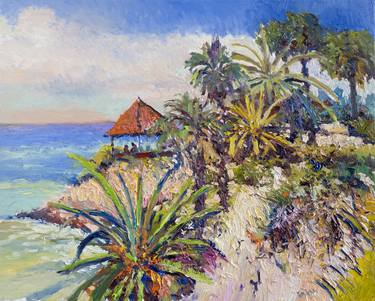 Print of Impressionism Seascape Paintings by Suren Nersisyan