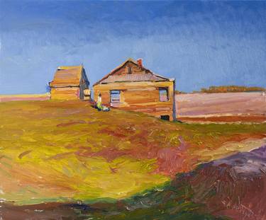 The light in Early Evening, Landscape with Farmhouse thumb