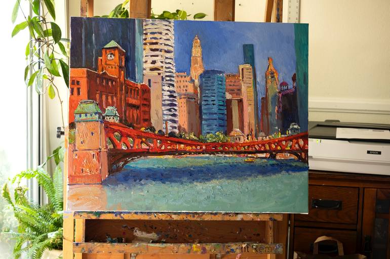 Original Cities Painting by Suren Nersisyan