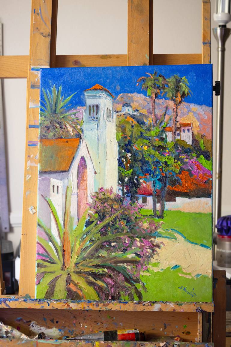 Original Expressionism Architecture Painting by Suren Nersisyan