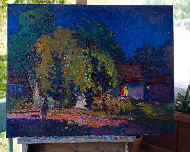 Original Impressionism Landscape Painting by Suren Nersisyan