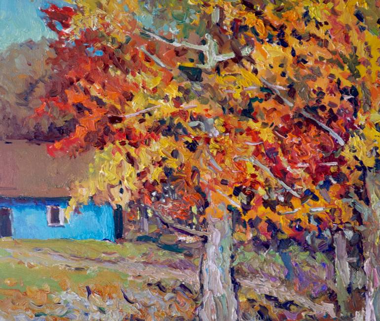 Original Impressionism Landscape Painting by Suren Nersisyan