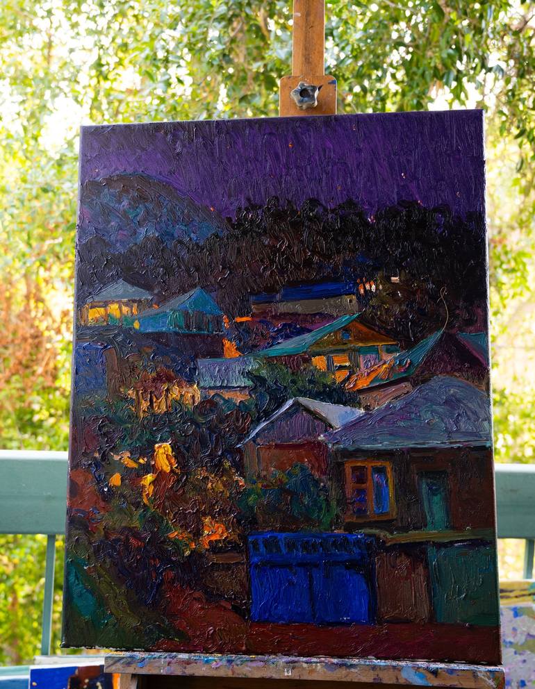 Original Expressionism Landscape Painting by Suren Nersisyan